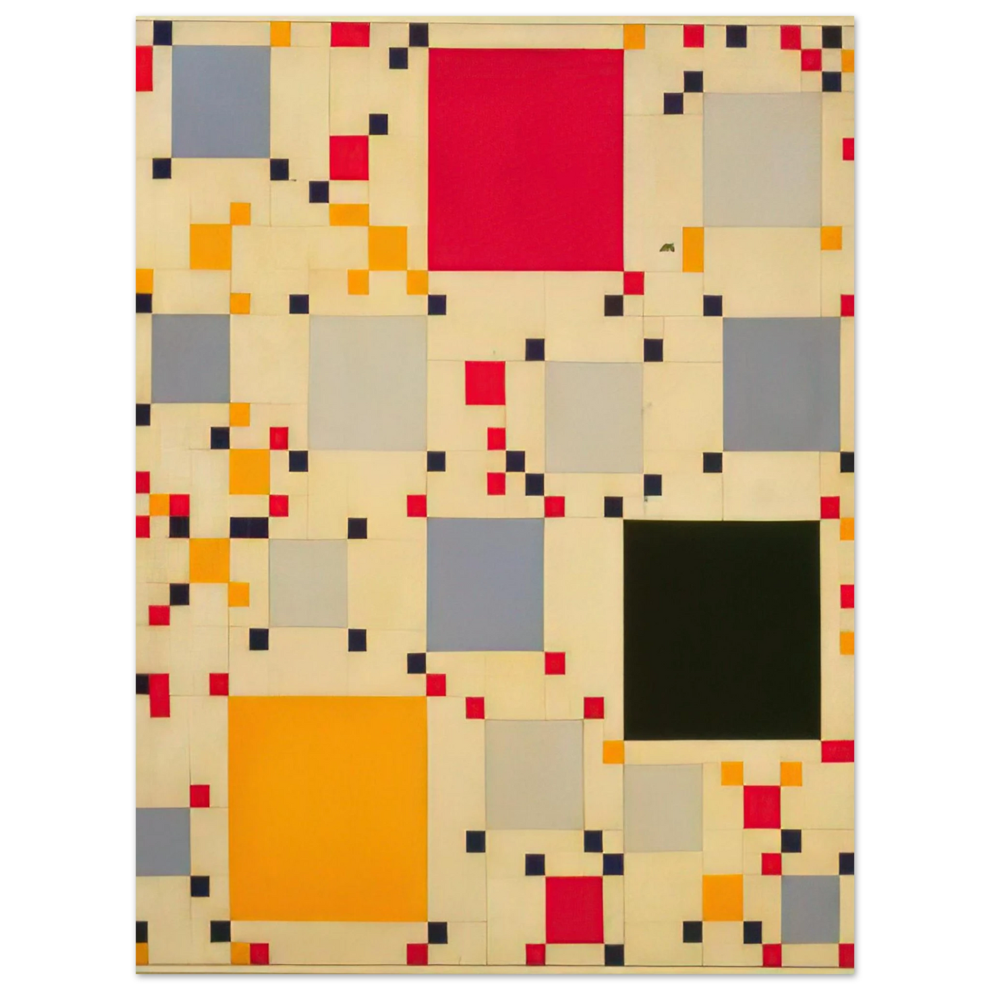 Leon Polk Smith - Homage to Victory Boogie-Woogie #1 - 1946  75x100 cm / 30x40inches Fine Art Poster