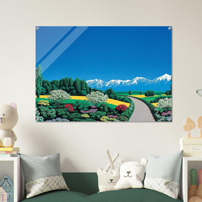 Elv Alps - Hiroshi Nagai Acrylic Print - 70x100 cm / 28x40″ inches
