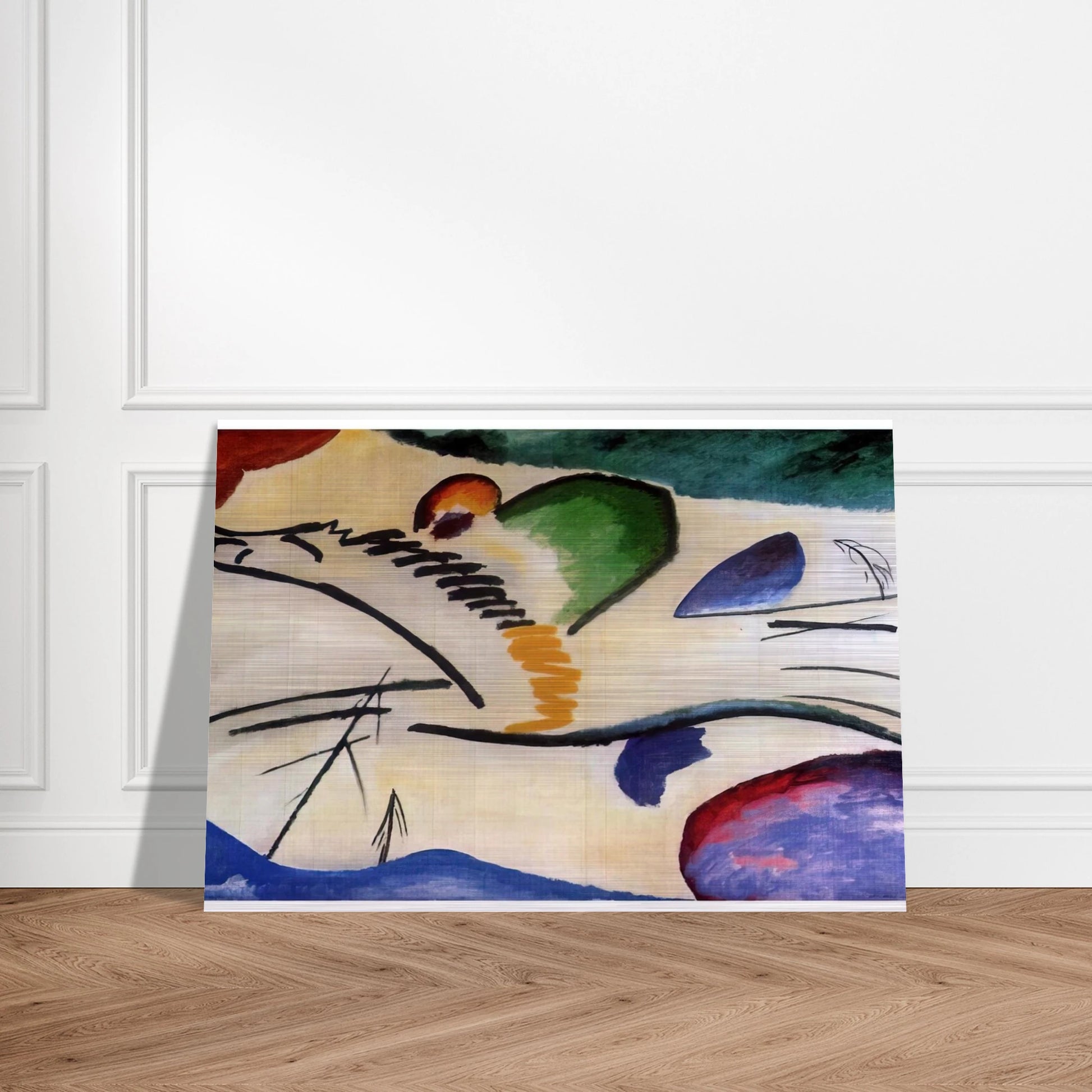 LYRICAL LYRICS 1911 - Wassily Kandinsky Brushed Aluminum Print - 70x100 cm / 28x40 inches | Wassily Kandinsky Aluminum Print | Wassily Kandinsky Prints