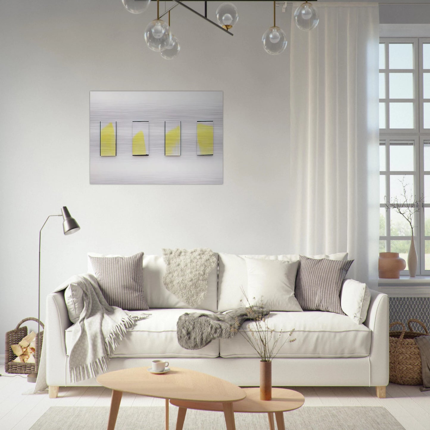 Ohne Titel - 1977 - Blinky Palermo Brushed Aluminum Print - 70x100 cm / 28x40 inches | Blinky Palermo Aluminum Print | Blinky Palermo Prints