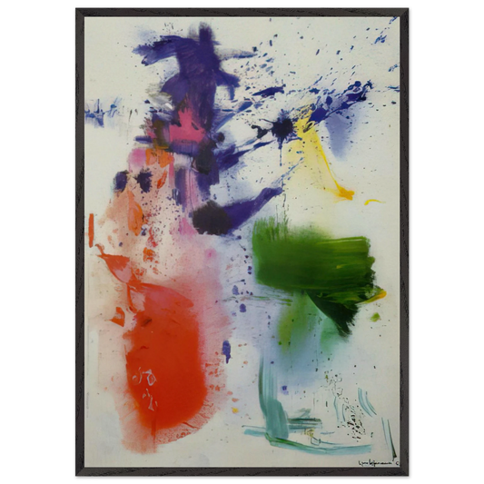 Furioso - Hans Hofmann 70x100 cm / 28x40 inches Framed Art Print – Black Wooden Frame