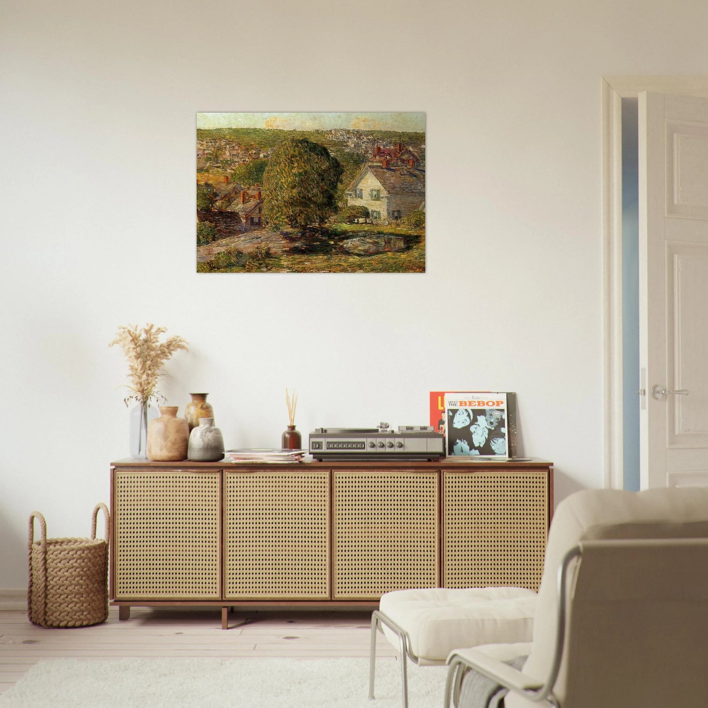Outskirts of East Gloucester - Childe Hassam Brushed Aluminum Print - 70x100 cm / 28x40 inches | Childe Hassam Aluminum Print | Childe Hassam Prints