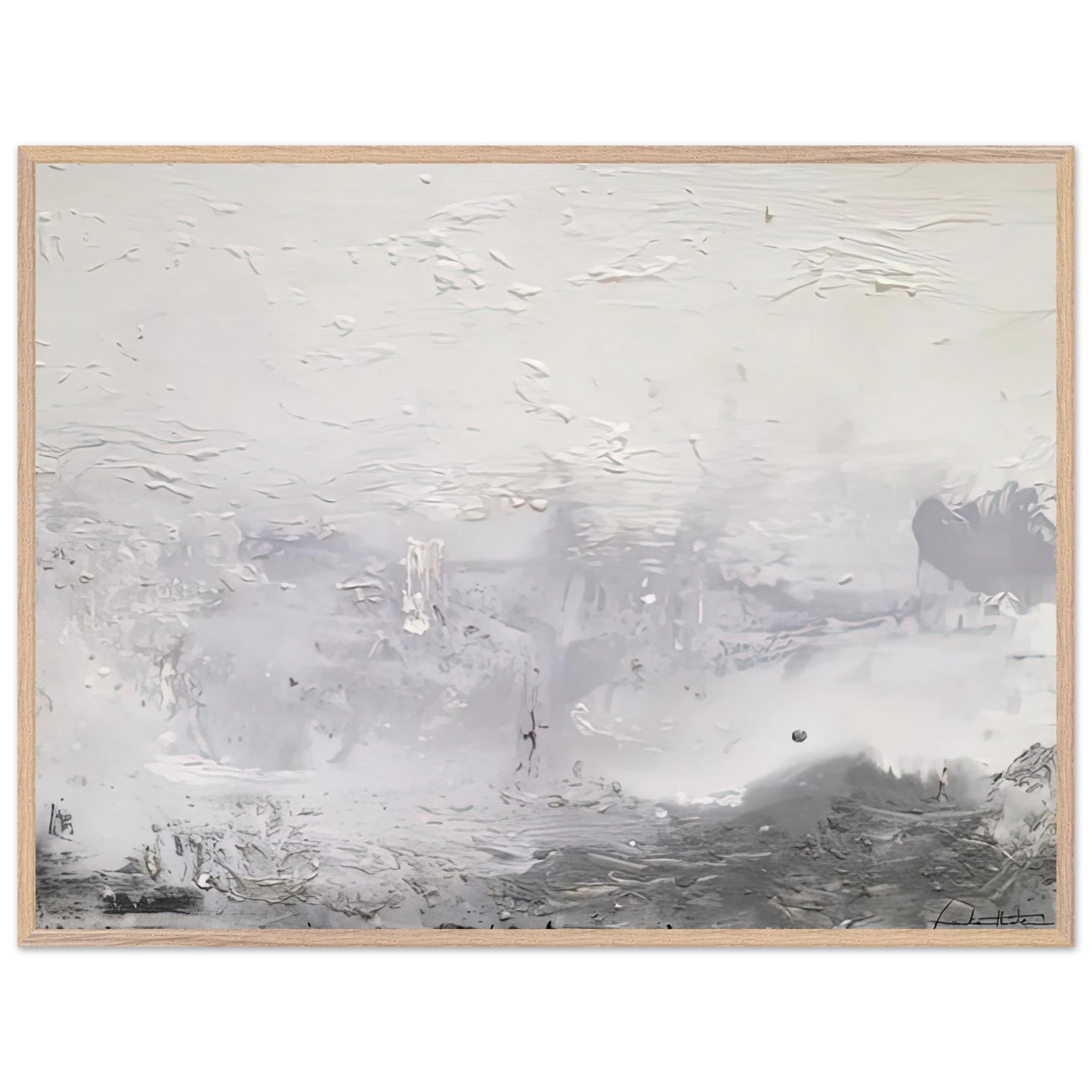 Helen Frankenthaler - Barometer, 1992- Wall Art - 60x80 cm / 24x32 inches - Premium Wooden Framed Poster With Fine Art Paper-canvas - Black frame