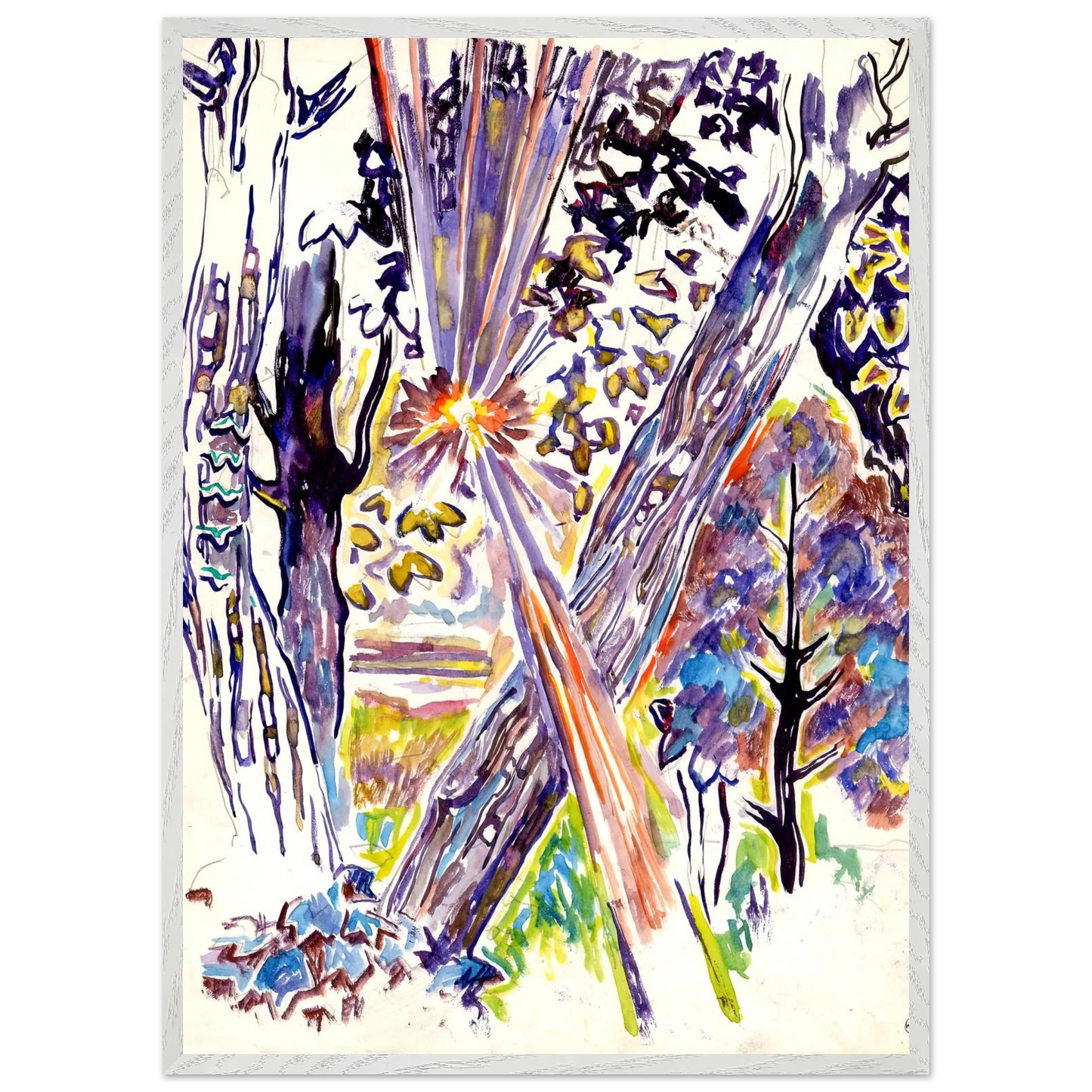 Walter Inglis Anderson - Walter Anderson Wall art - 50x70 cm / 20x28 inches - Premium Wooden Framed Poster With Fine Art Paper-canvas - Wood frame