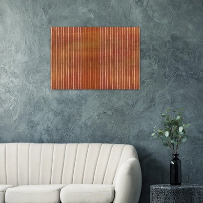 Pumpkin - 1959 - Gene Davis Brushed Aluminum Print - 70x100 cm / 28x40 inches | Gene Davis Aluminum Print | Gene Davis Prints