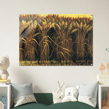 WHEAT - Thomas Hart Benton Acrylic Print - 70x100 cm / 28x40″ inches