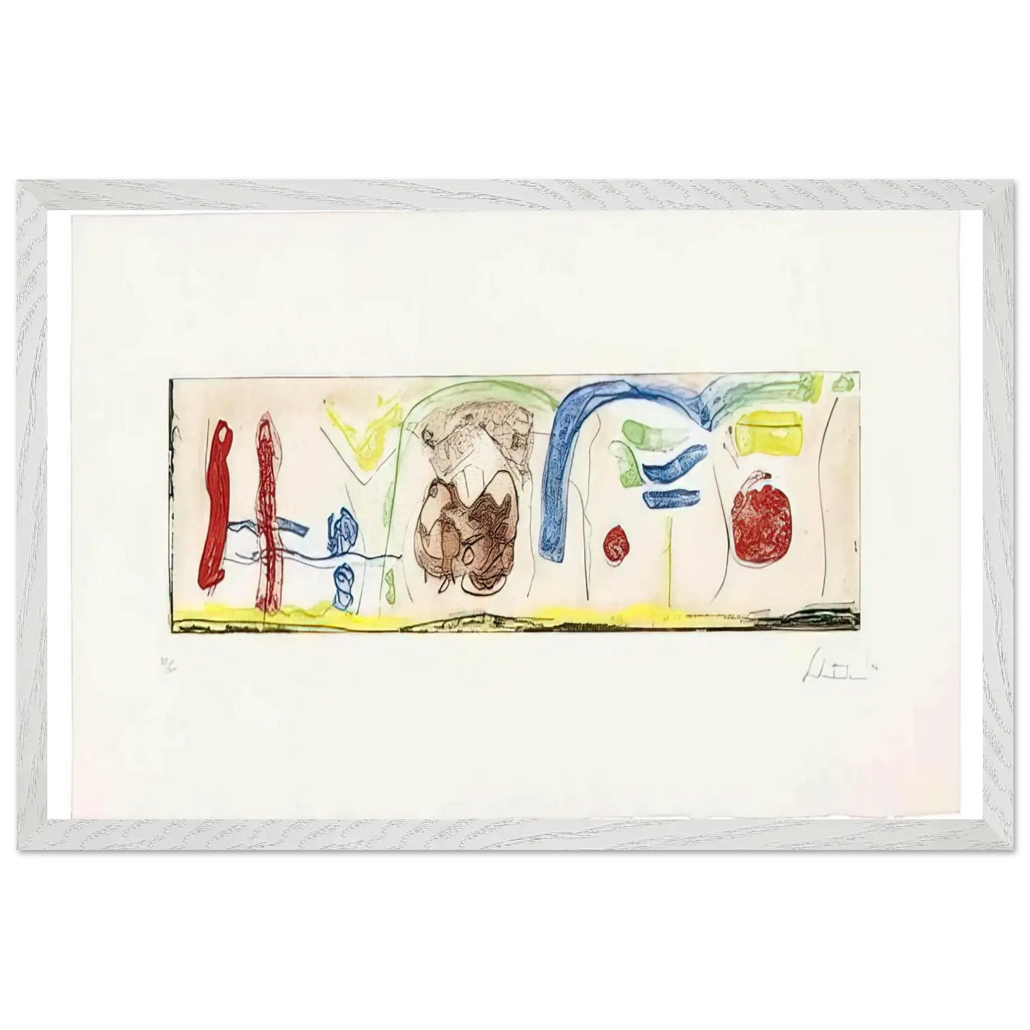 Helen Frankenthaler - Bridges - 1996 Wall art - 40x50 cm / 16x20 Inches - Fine Art Poster - -