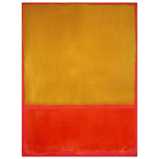 Mark Rothko - Ochre and Red on Red - 1954 Wall Art - 21x29.7 cm / 8x12" - Fine Art Poster - -
