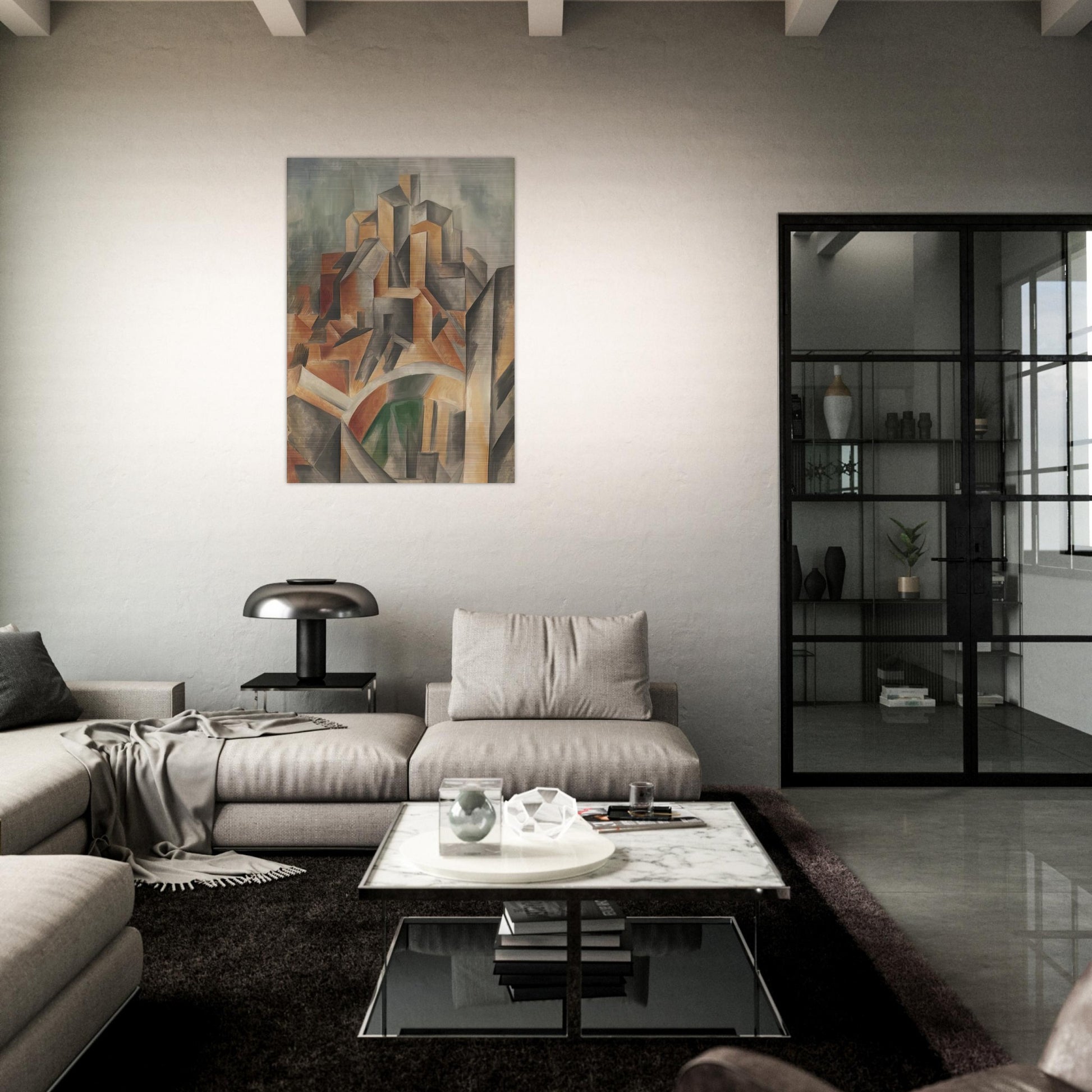 The Reservoir, Horta de Ebro - Pablo Picasso Brushed Aluminum Print - 70x100 cm / 28x40 inches | Pablo Picasso Aluminum Print | Pablo Picasso Prints