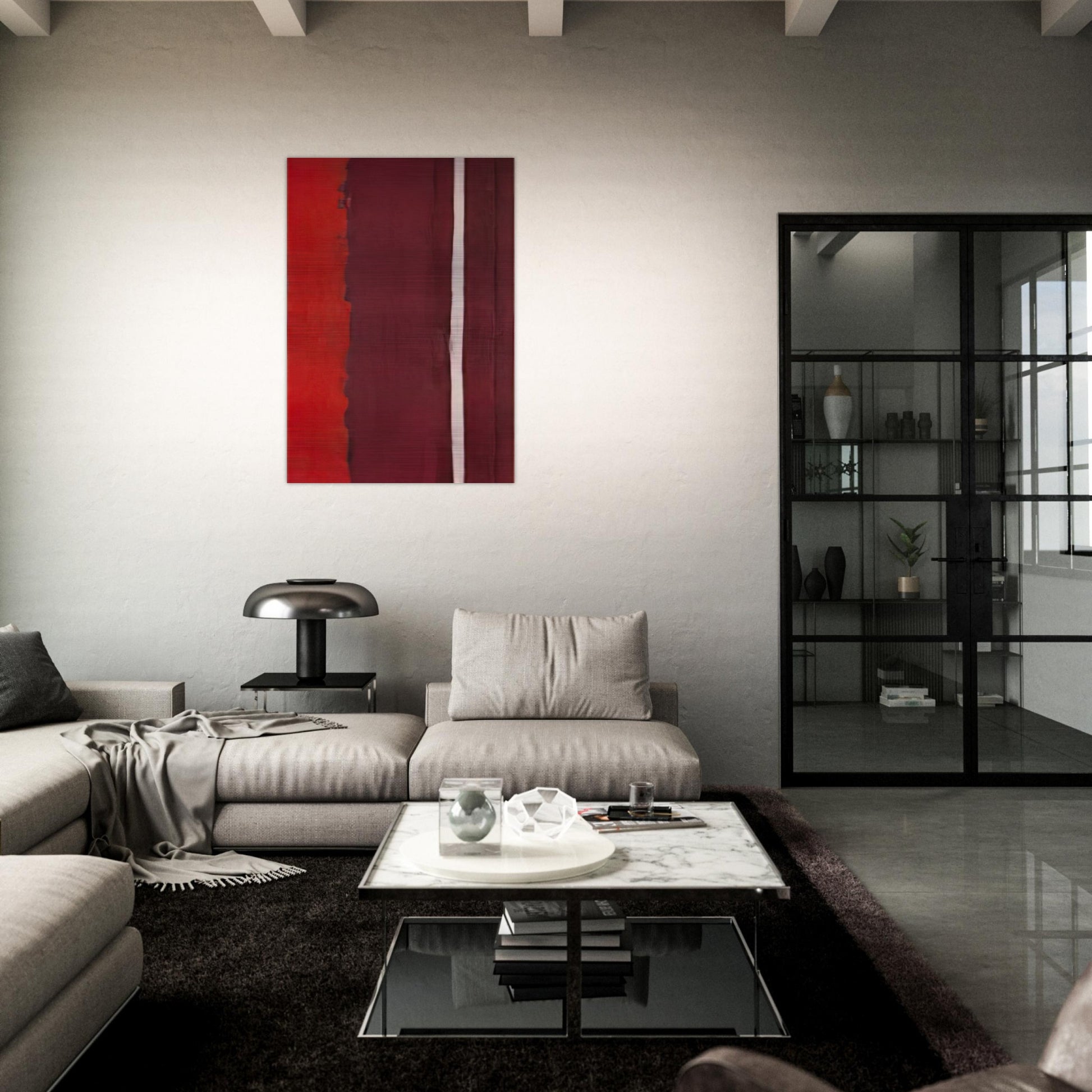 Untitled I - Barnett Newman Brushed Aluminum Print - 70x100 cm / 28x40 inches | Barnett Newman Aluminum Print | Barnett Newman Prints