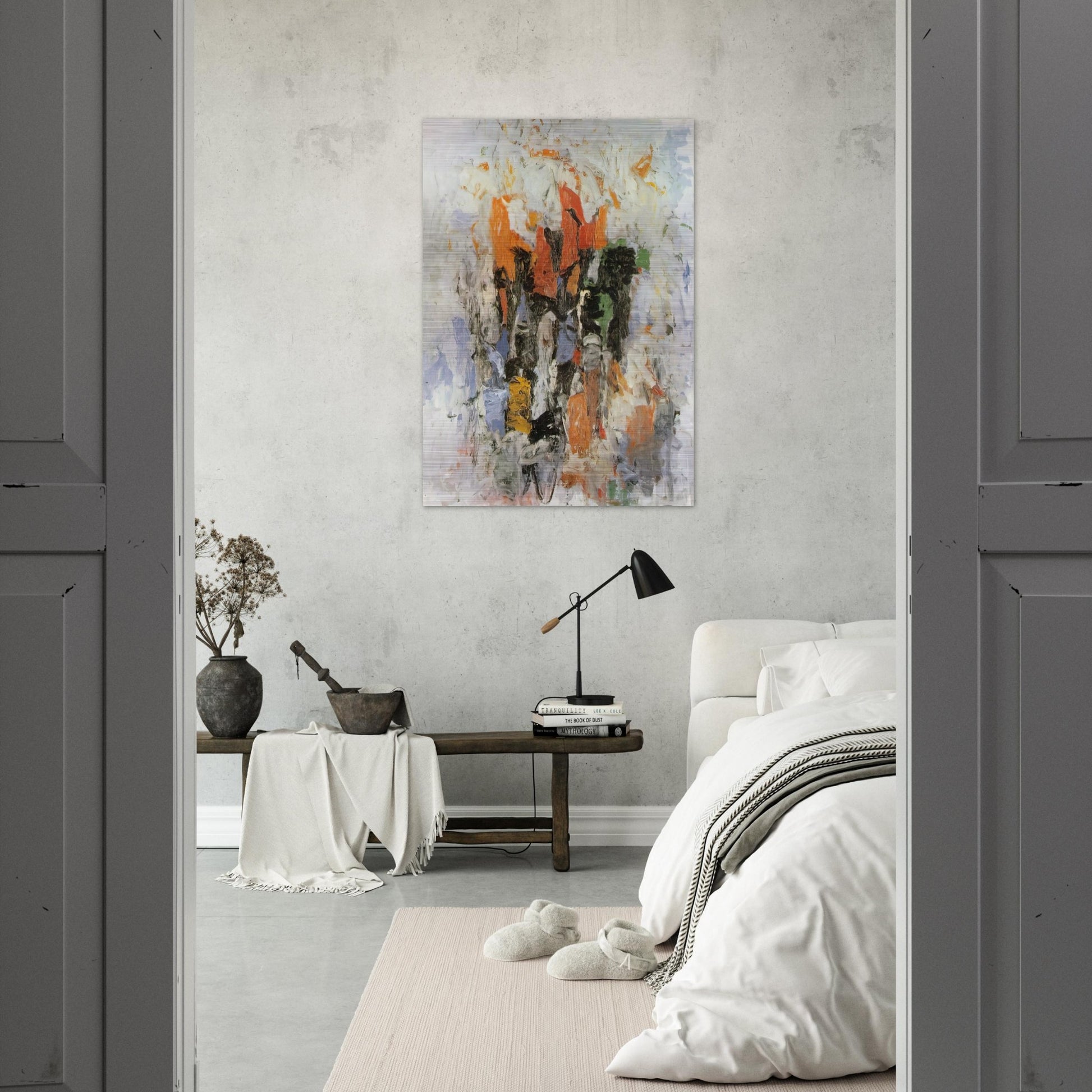 CLOCK - Philip Guston Brushed Aluminum Print - 70x100 cm / 28x40 inches | Philip Guston Aluminum Print | Philip Guston Prints