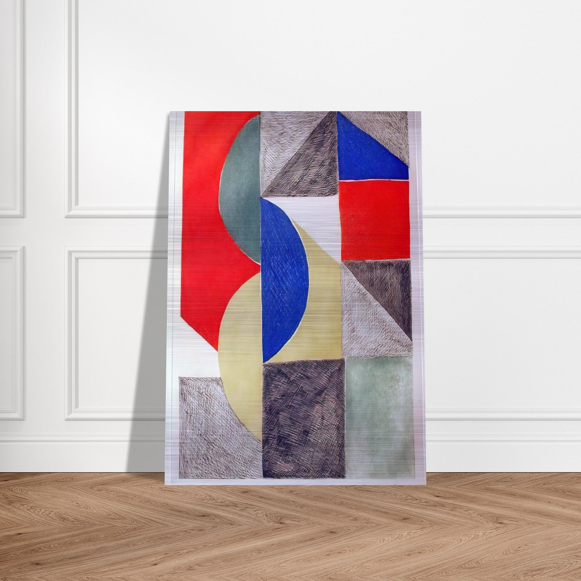 ABSTRACT COMPOSITION - Sonia Delaunay Brushed Aluminum Print - 70x100 cm / 28x40 inches | Sonia Delaunay Aluminum Print | Sonia Delaunay Prints