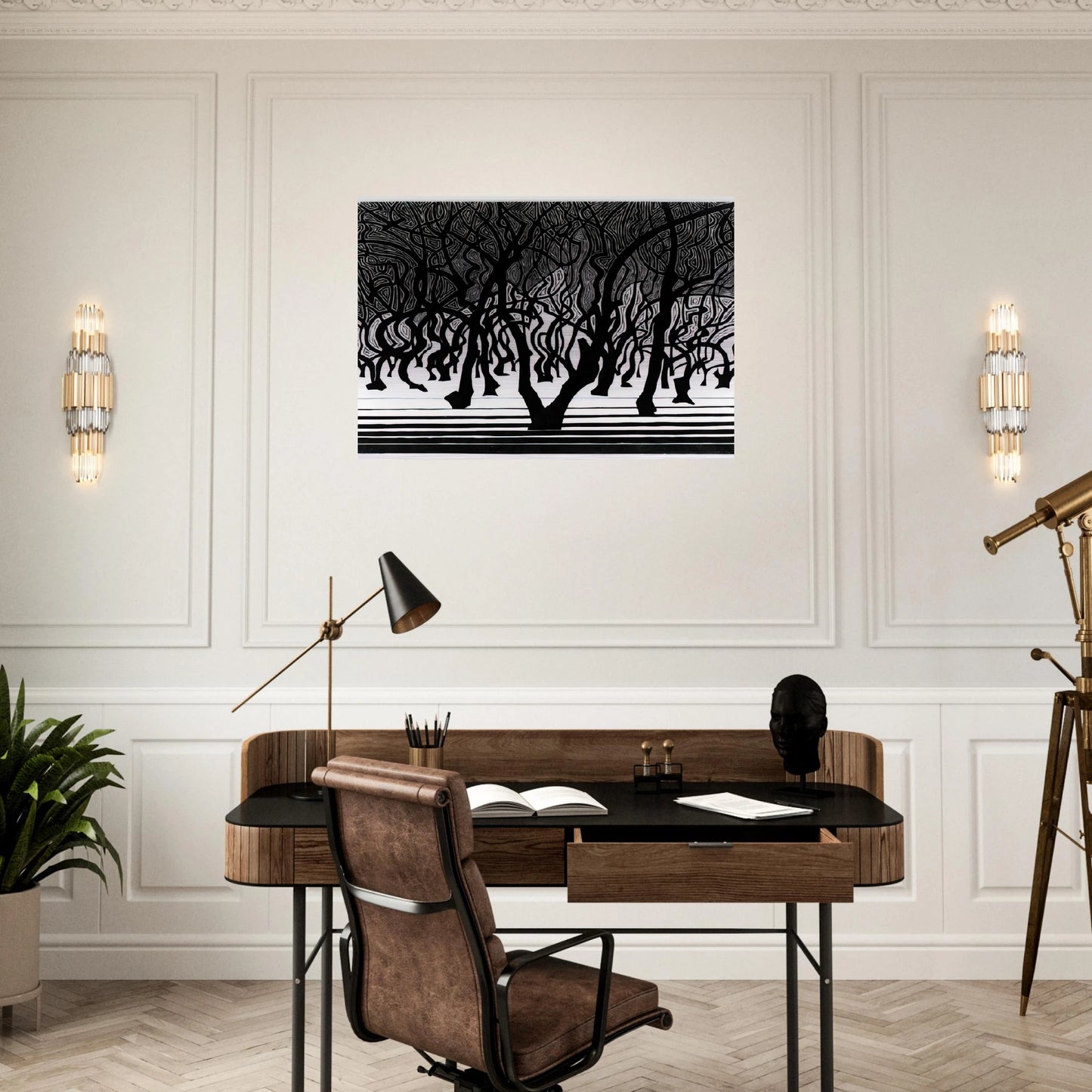 ESCHER (9) - MC Escher Brushed Aluminum Print - 70x100 cm / 28x40 inches | MC Escher Aluminum Print | MC Escher Prints