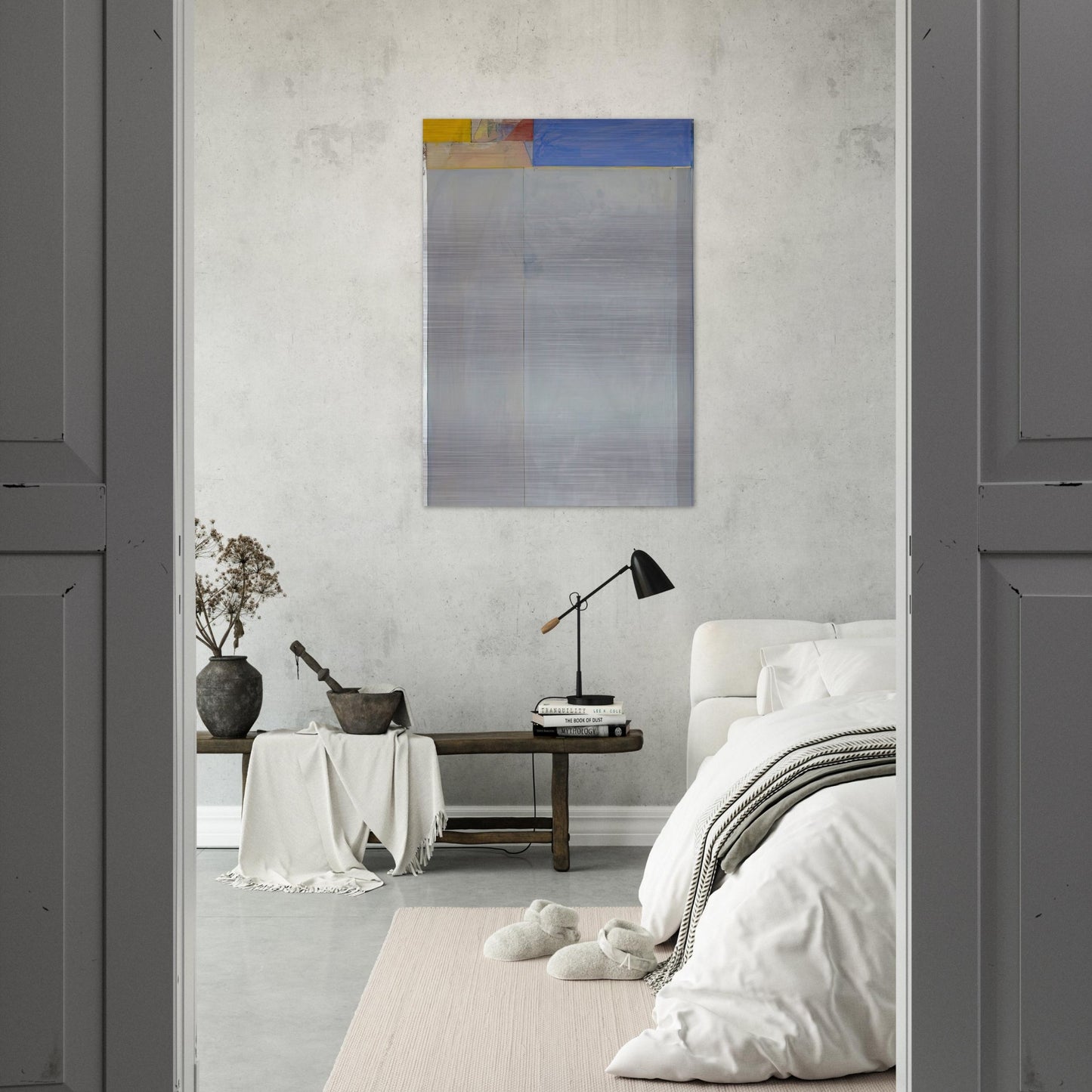 Ocean Park #49 - Richard Diebenkorn Brushed Aluminum Print - 70x100 cm / 28x40 inches | Richard Diebenkorn Aluminum Print | Richard Diebenkorn Prints