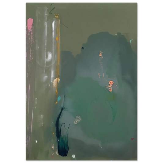 Helen Frankenthaler - CÃƒÆ’Ã‚Â´te d Argent - 1980 Wall art - 13x18 cm / 5x7 inches - Fine Art Poster-canvas - -