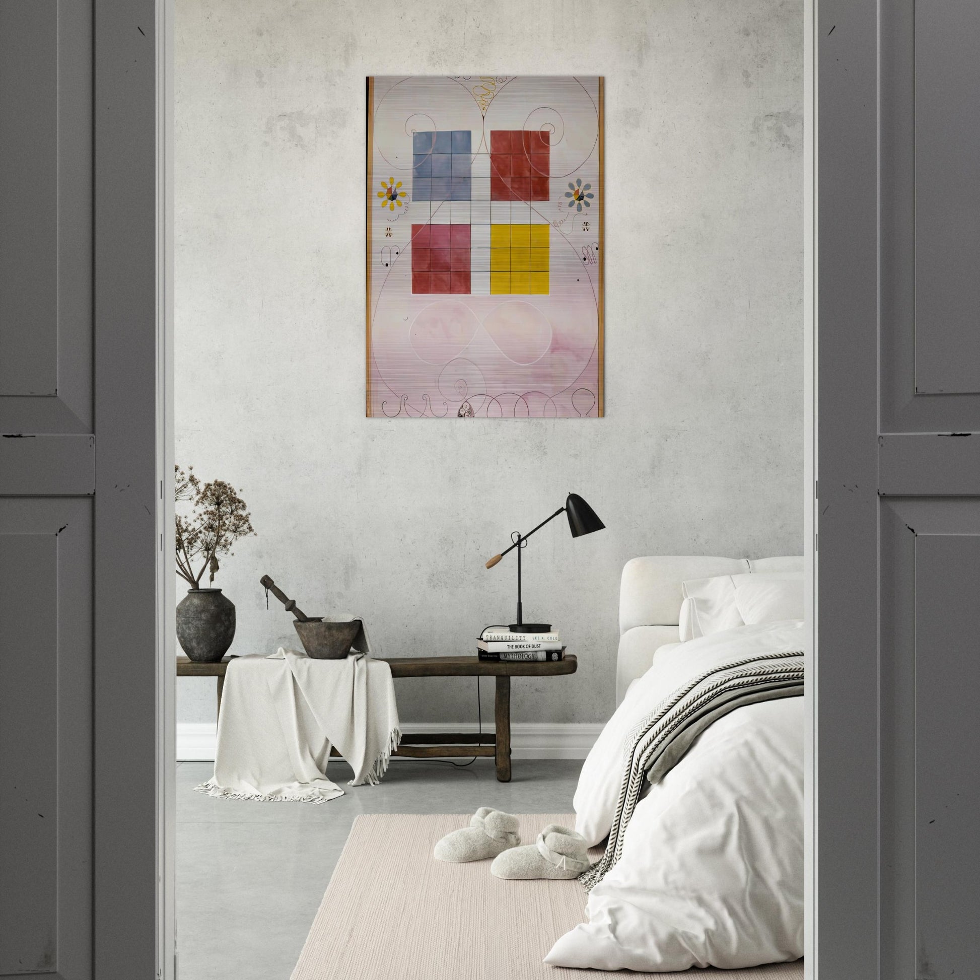 DE TIO ST RSTA N 10 ALDERDOMEN 1907 - Hilma af Klint Brushed Aluminum Print - 70x100 cm / 28x40 inches | Hilma af Klint Aluminum Print | Hilma af Klint Prints