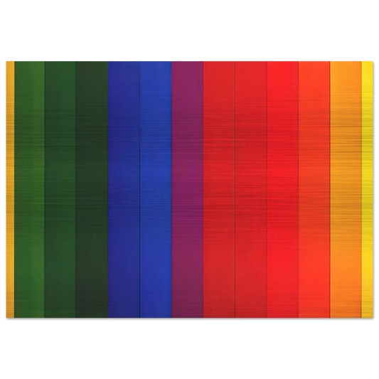 Spectrum III - Ellsworth Kelly Brushed Aluminum Print - 70x100 cm / 28x40 inches | Ellsworth Kelly Aluminum Print | Ellsworth Kelly Prints