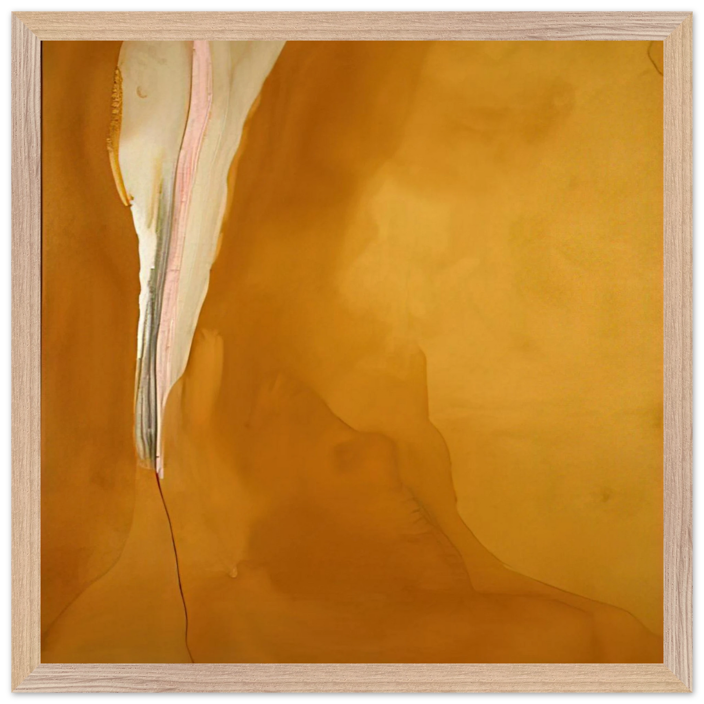 Helen Frankenthaler - Coral Wedge - 1972 Wall art - A3 (29.7 x 42  cm) - Premium Wooden Framed Poster With Fine Art Paper-canvas - White frame