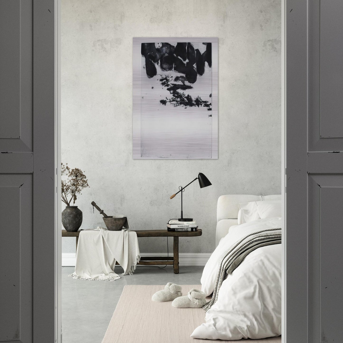 GENESIS 1982 - Zao Wou-Ki Brushed Aluminum Print - 70x100 cm / 28x40 inches | Zao Wou-Ki Aluminum Print | Zao Wou-Ki Prints