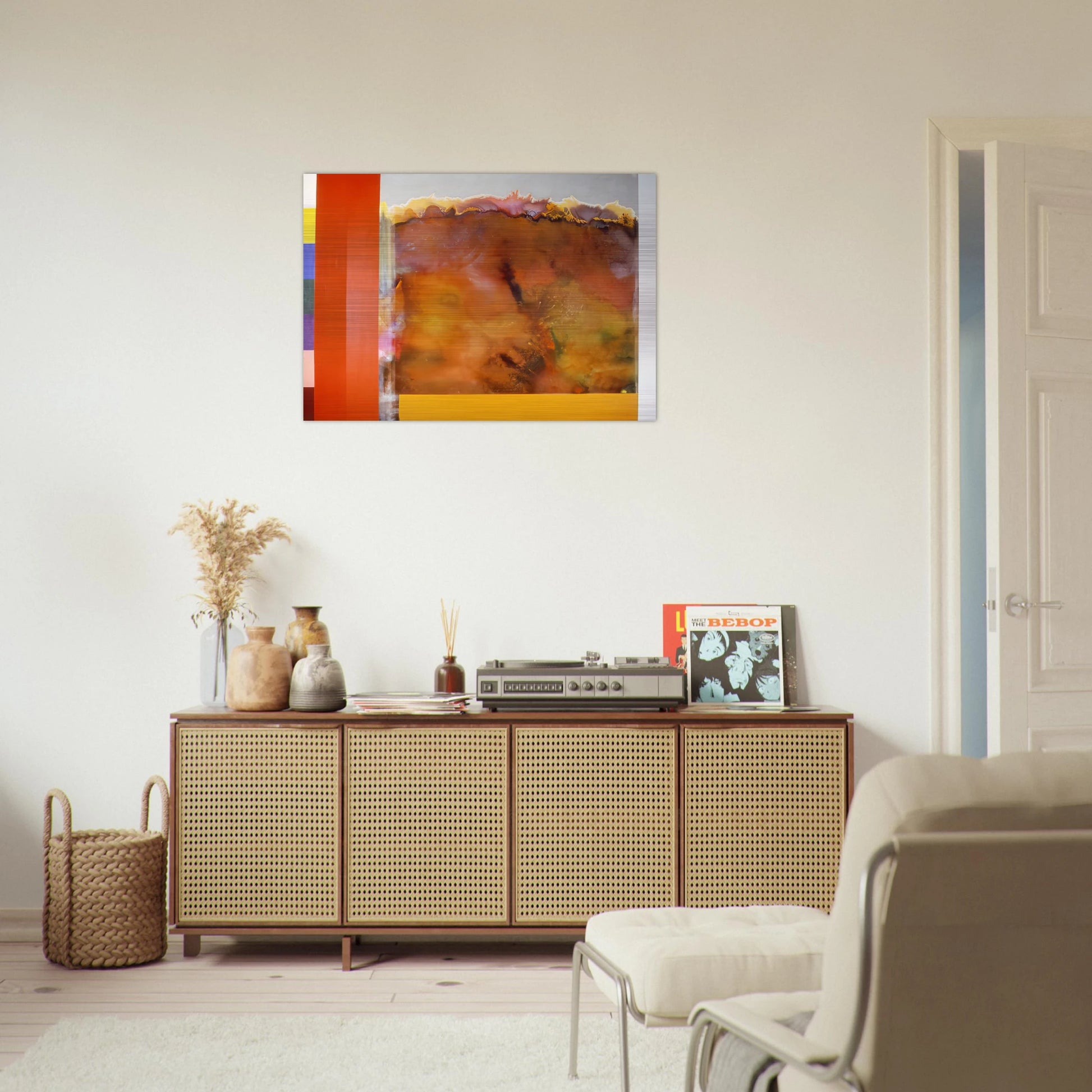 For The Ages - 1985 - Ronnie Landfield Brushed Aluminum Print - 70x100 cm / 28x40 inches | Ronnie Landfield Aluminum Print | Ronnie Landfield Prints