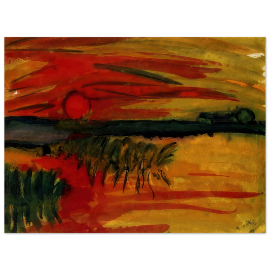 Emil Nolde - Sunset  75x100 cm / 30x40inches Fine Art Poster