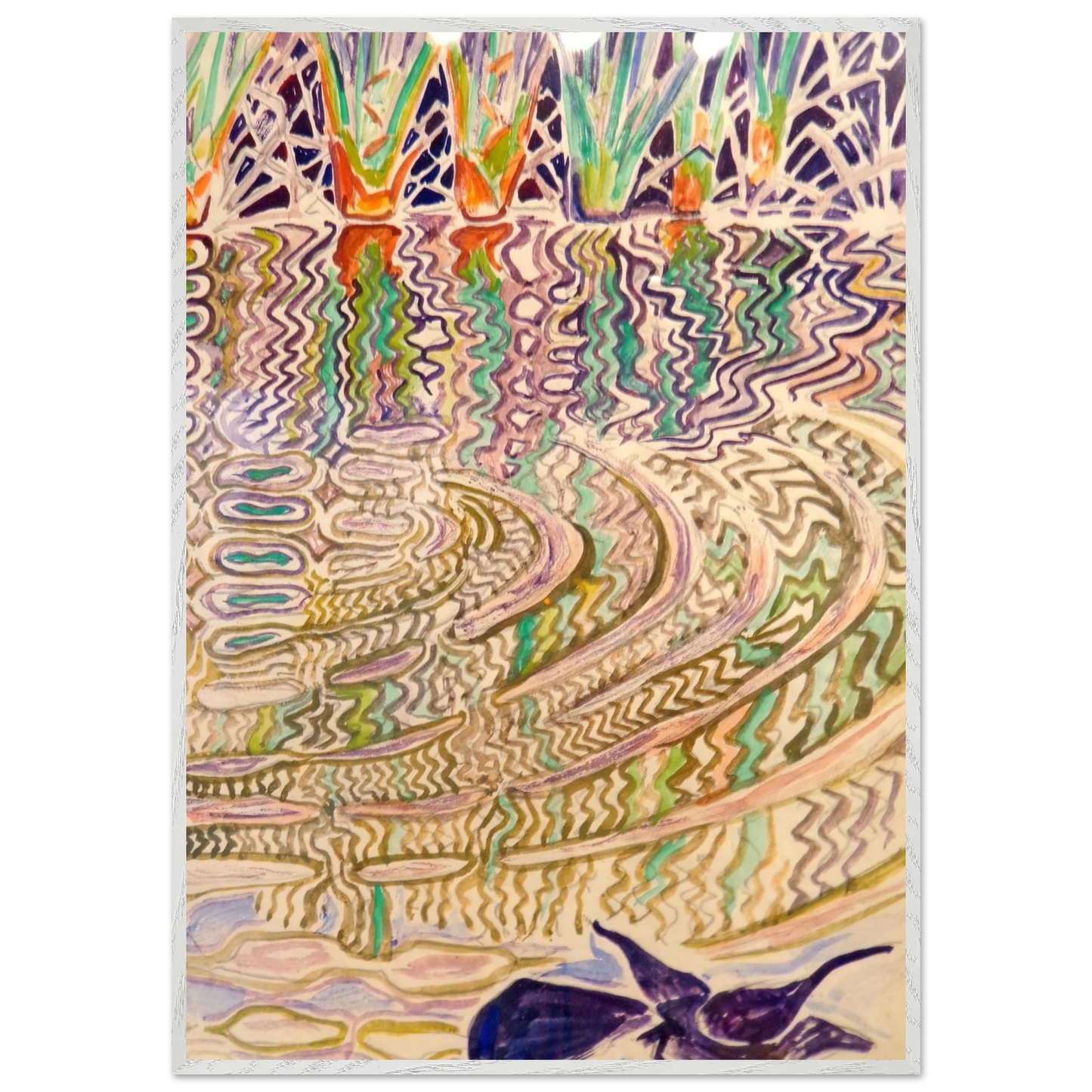 Walter Inglis Anderson - Walter Anderson Wall art - 21x29.7 cm / 8x12" - Premium Wooden Framed Poster With Fine Art Paper-canvas - Wood frame