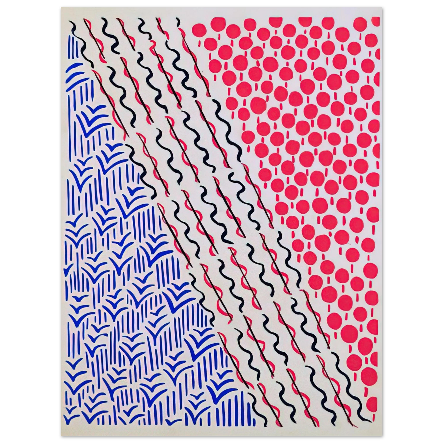 Sonia Delaunay - COMPOSITION 21  75x100 cm / 30x40inches Fine Art Poster