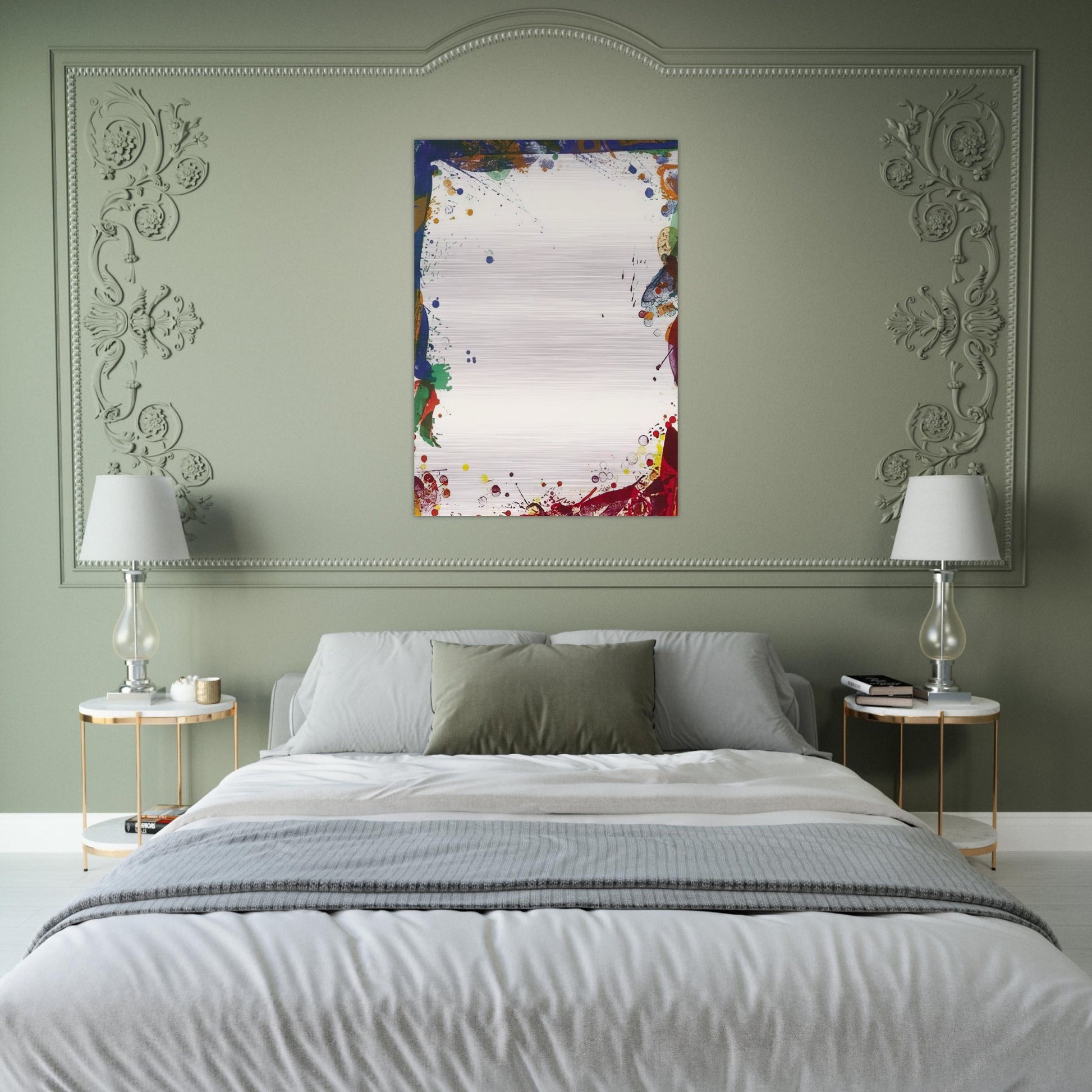 Sulfur Sails - Sam Francis Brushed Aluminum Print - 70x100 cm / 28x40 inches | Sam Francis Aluminum Print | Sam Francis Prints