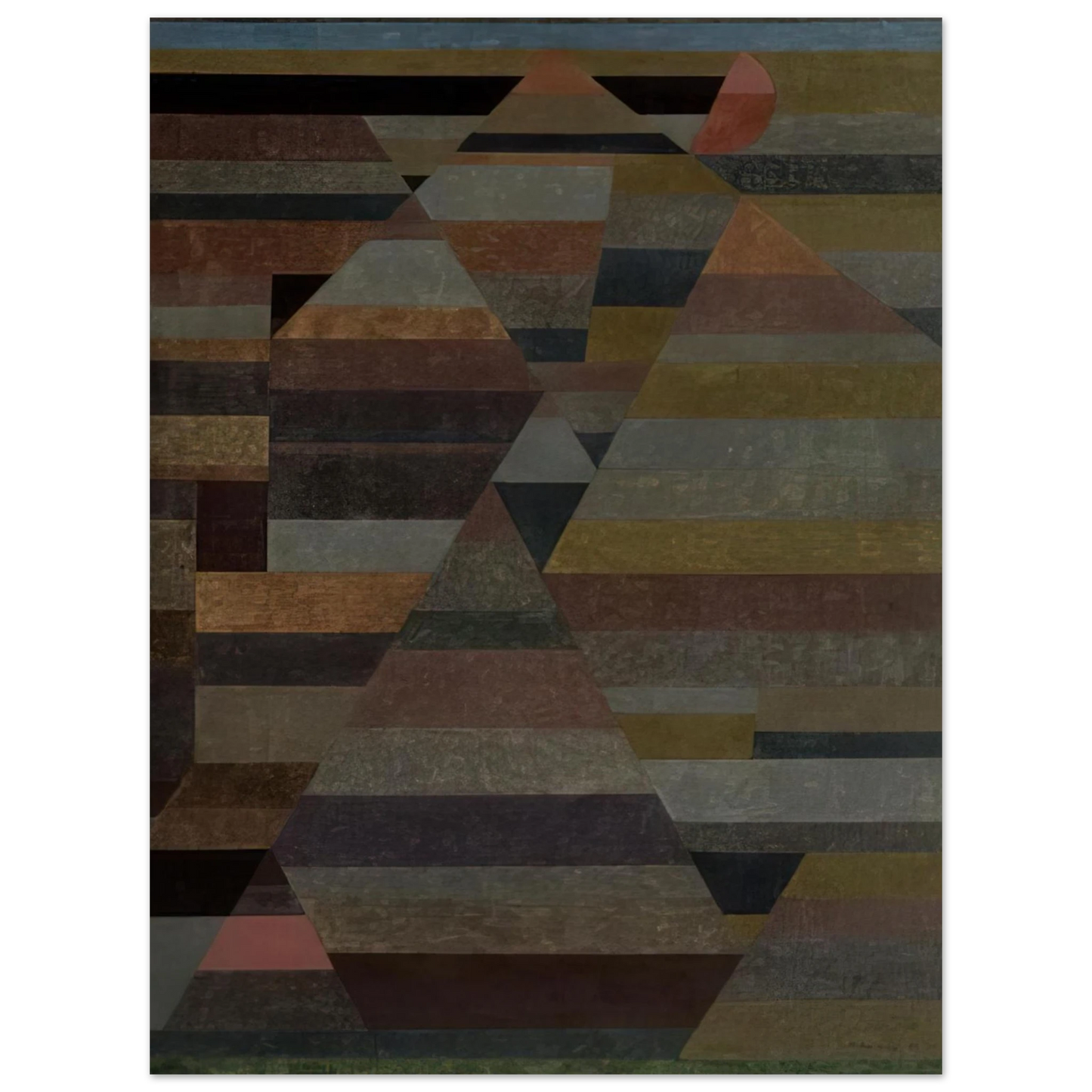 Paul Klee - NECROPOLIS 1929  75x100 cm / 30x40inches Fine Art Poster
