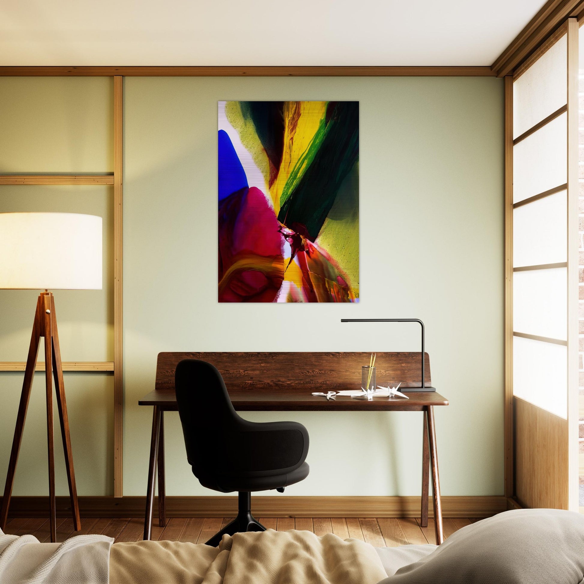 Phenomena Phoenix Equinox - Paul Jenkins Brushed Aluminum Print - 70x100 cm / 28x40 inches | Paul Jenkins Aluminum Print | Paul Jenkins Prints
