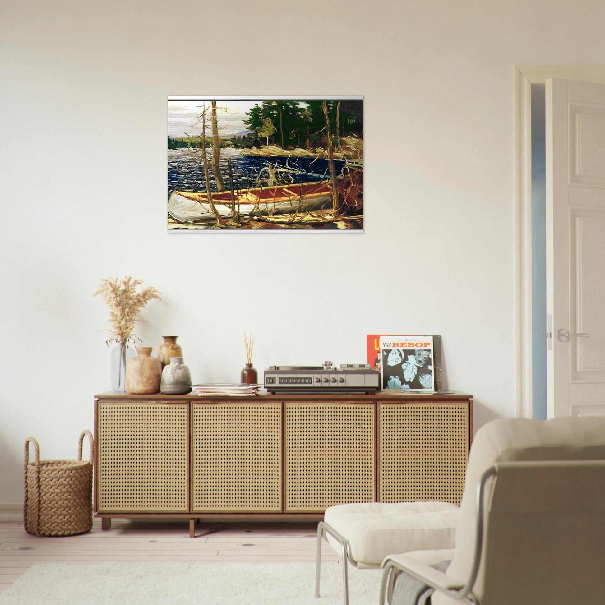 THE CANOE 1912 - Tom Thomson Brushed Aluminum Print - 70x100 cm / 28x40 inches | Tom Thomson Aluminum Print | Tom Thomson Prints