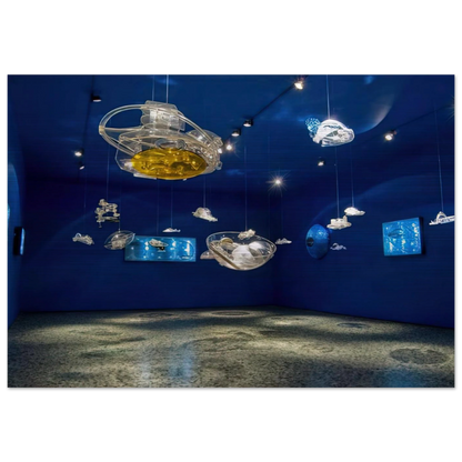 Hydrospatial Cities - 2009 - Gyula Kosice Brushed Aluminum Print - 70x100 cm / 28x40 inches | Gyula Kosice Aluminum Print | Gyula Kosice Prints