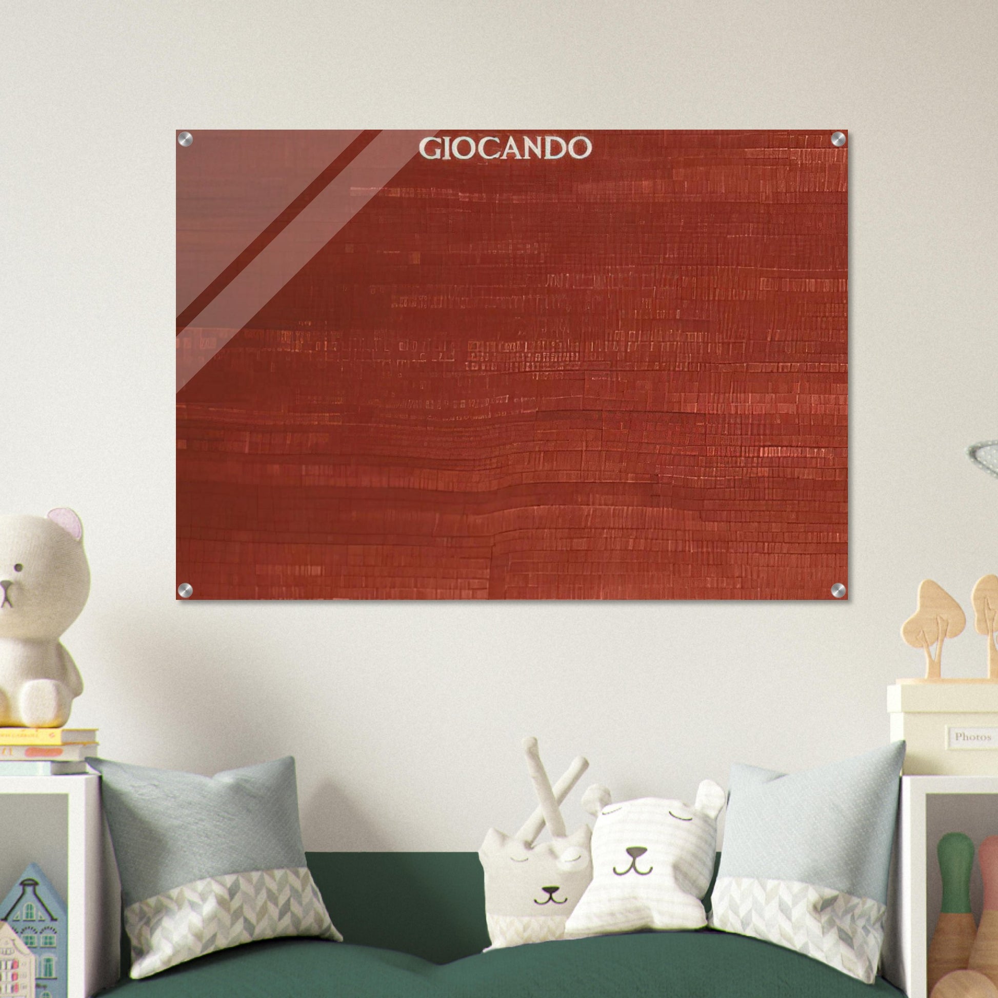 GIOCANDO - Alighiero Boetti Acrylic Print - 70x100 cm / 28x40″ inches | Alighiero Boetti Wall Art | Alighiero Boetti Prints