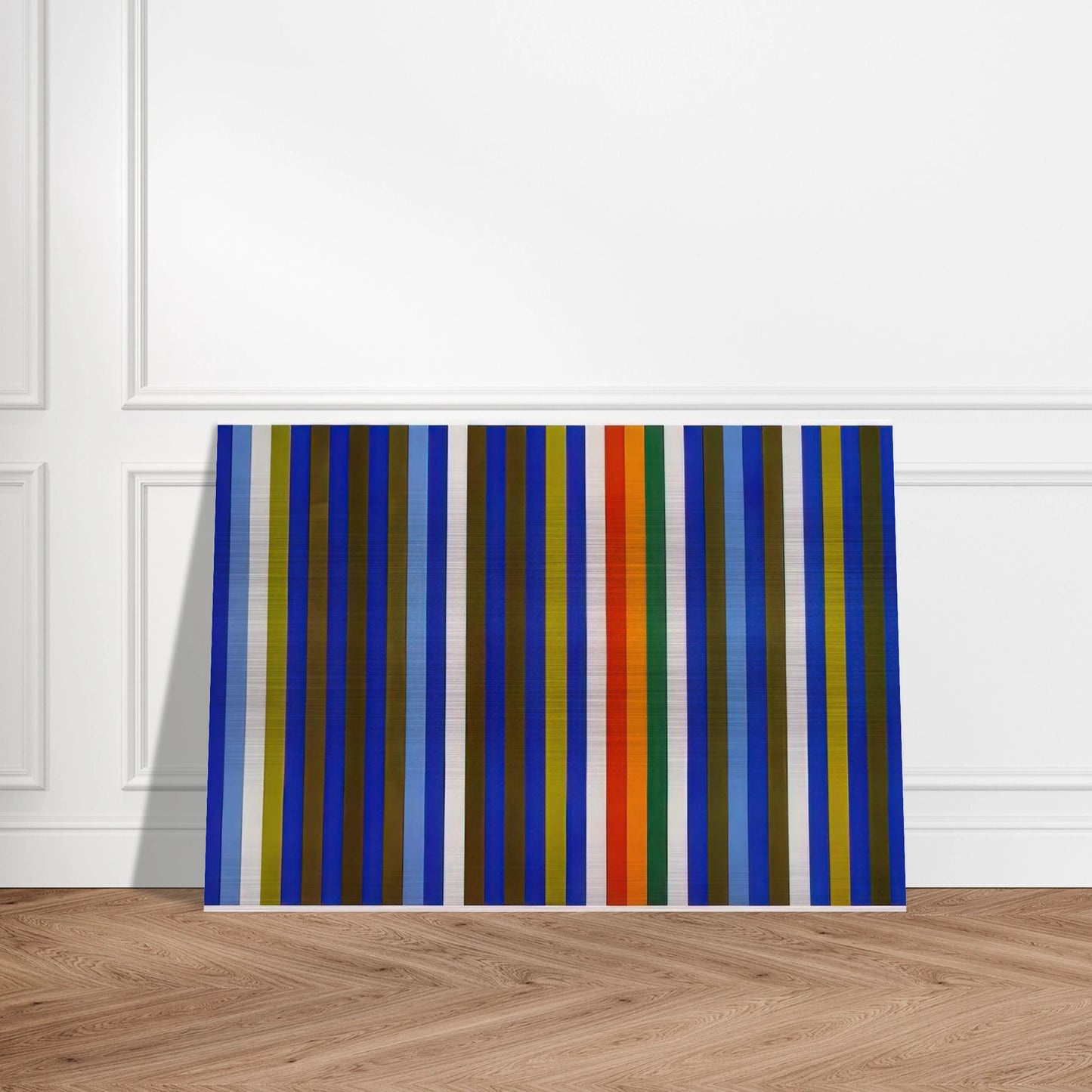Citadel - 1962 - Gene Davis Brushed Aluminum Print - 70x100 cm / 28x40 inches | Gene Davis Aluminum Print | Gene Davis Prints