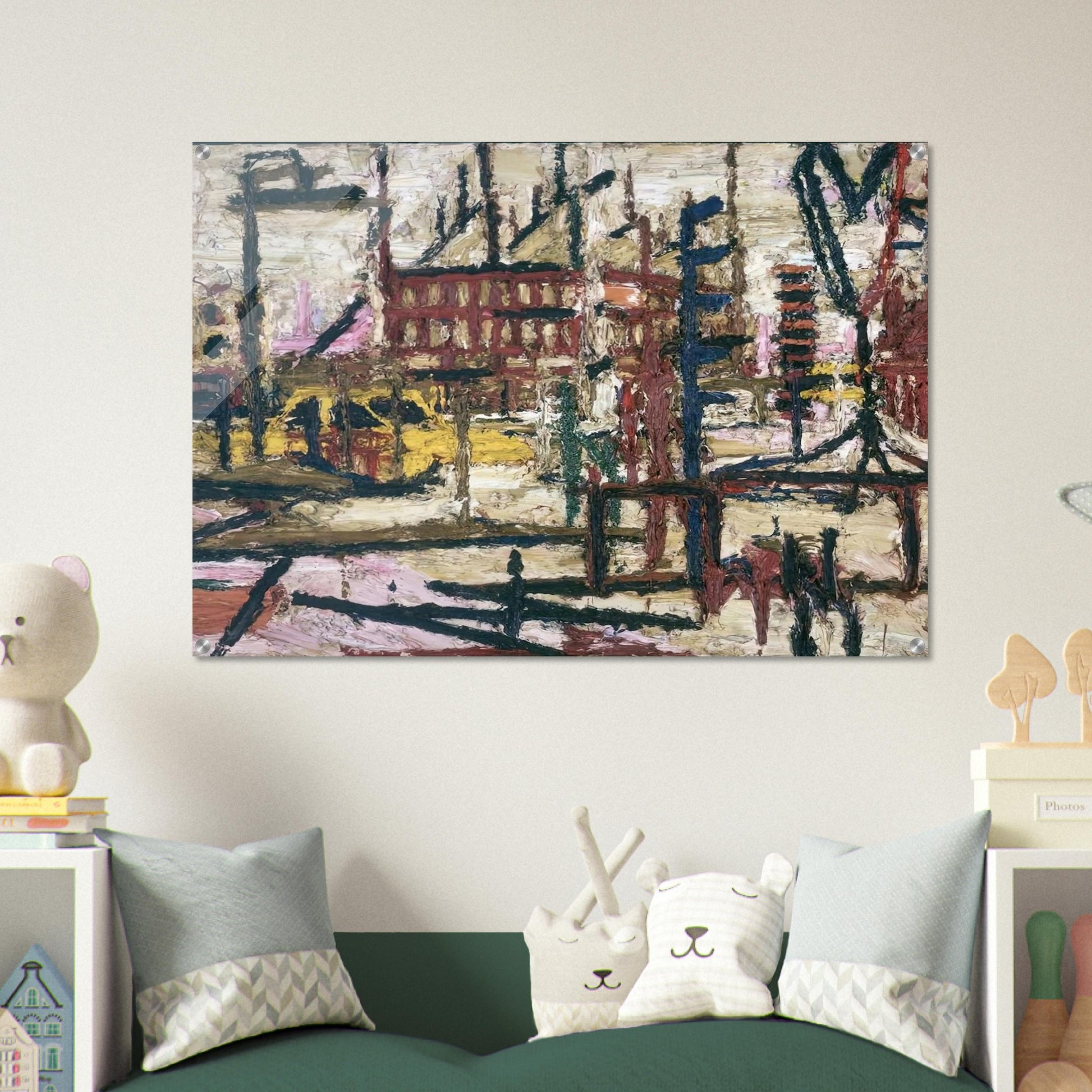 MORNINGTON CRESCENT - Frank Auerbach Acrylic Print - 70x100 cm / 28x40″ inches