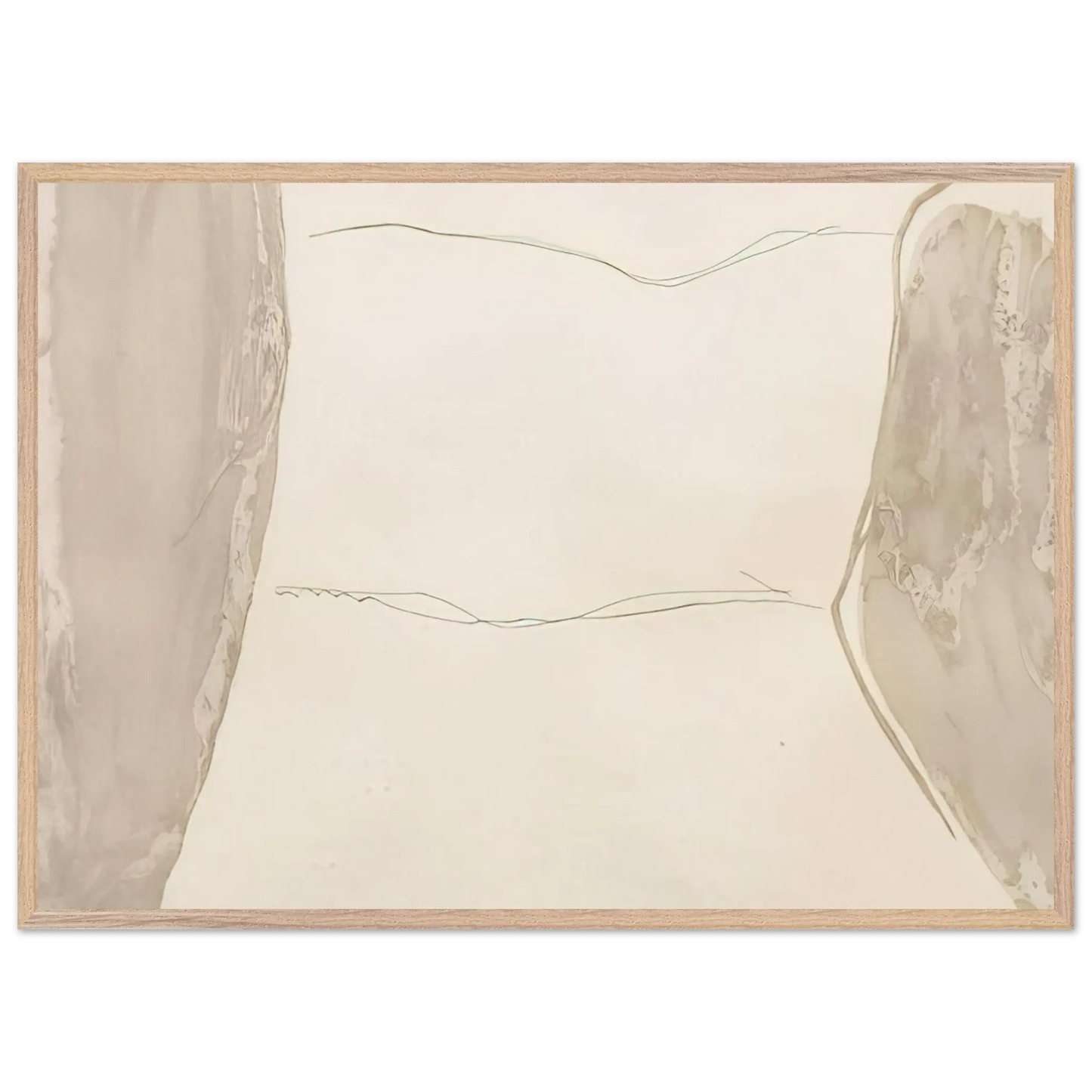Helen Frankenthaler - Ponti - 1973 Wall art - A3 (29.7 x 42  cm) - Premium Wooden Framed Poster With Fine Art Paper - Wood frame