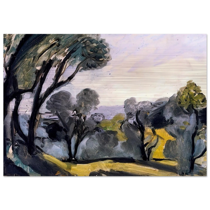 LANDSCAPE WITH OLIVE TREES 1918 - Henri Matisse Brushed Aluminum Print - 70x100 cm / 28x40 inches | Henri Matisse Aluminum Print | Henri Matisse Prints