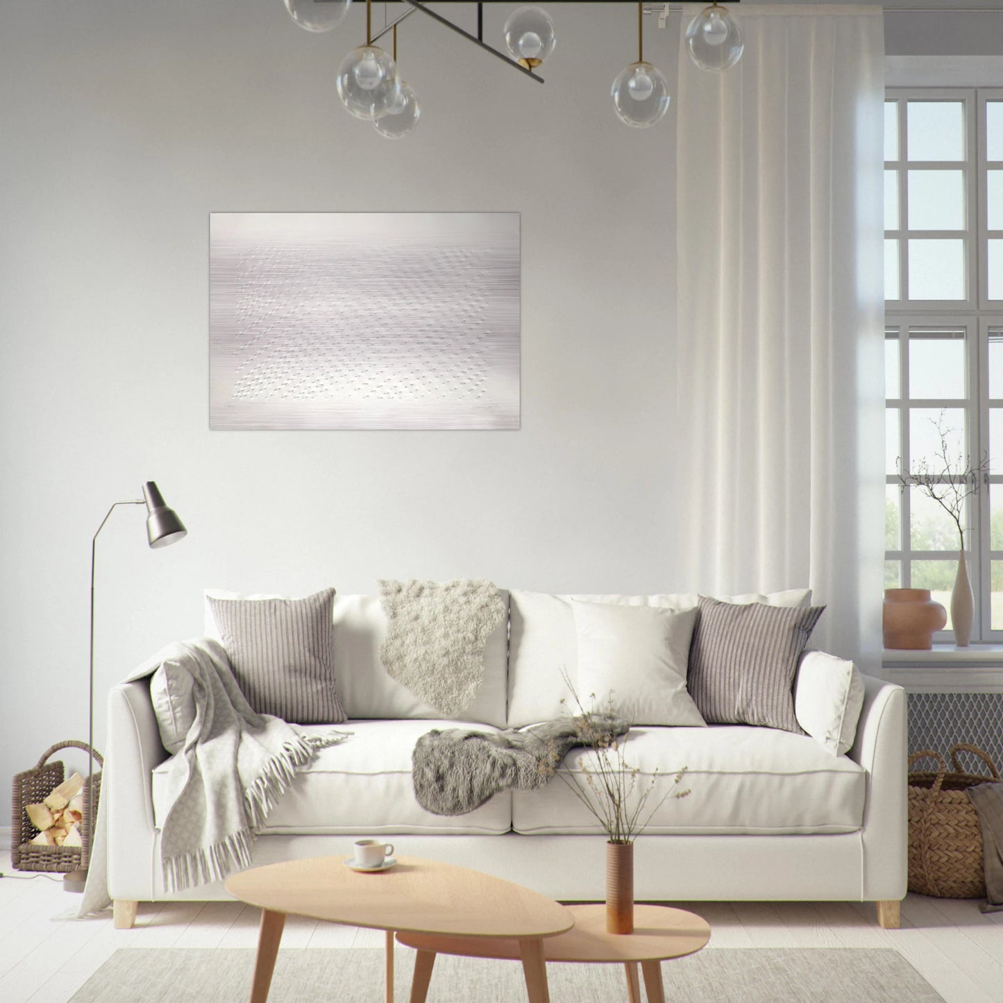 Untitled Hommage á Santomaso - Spatialism - Enrico Castellani Brushed Aluminum Print - 70x100 cm / 28x40 inches | Enrico Castellani Aluminum Print | Enrico Castellani Prints