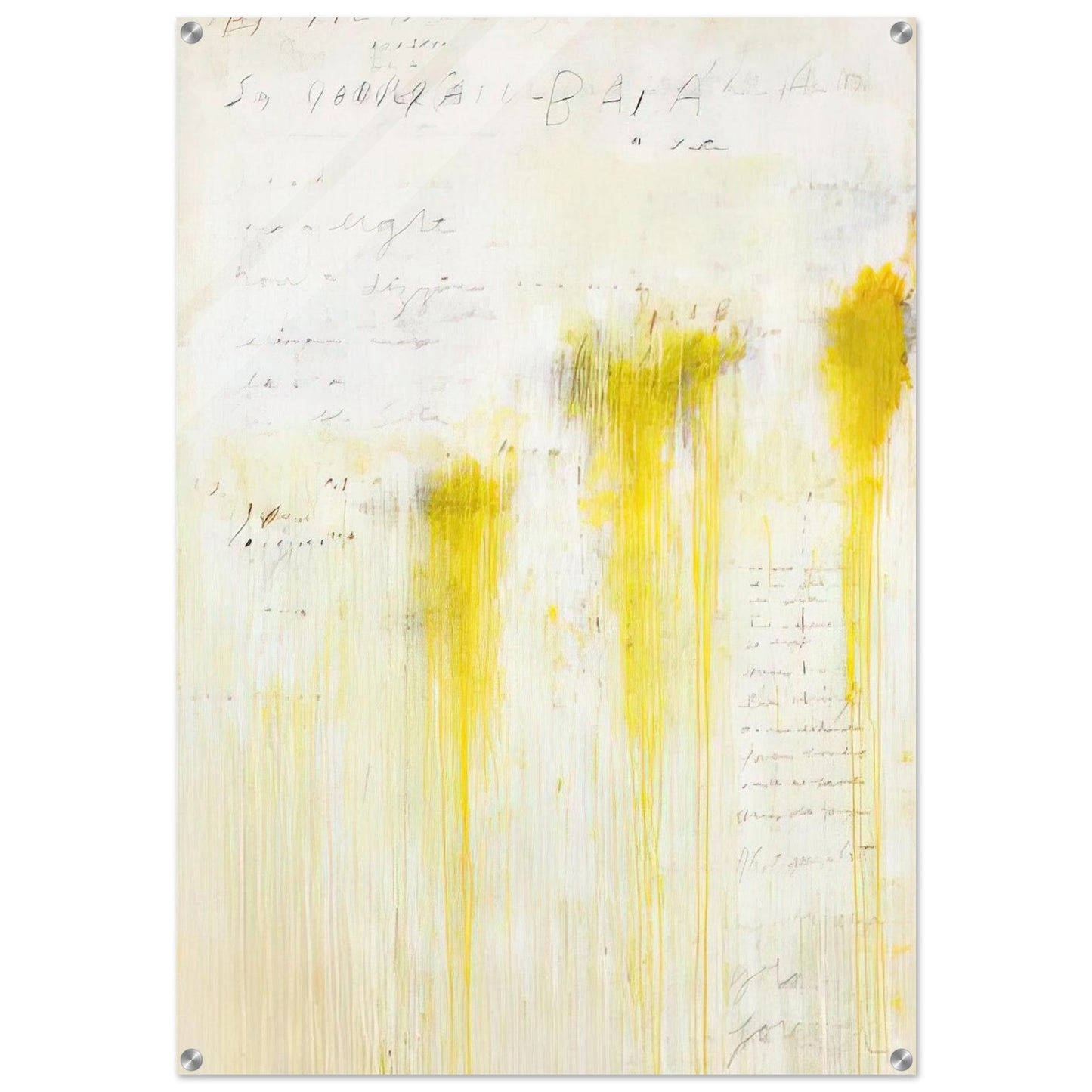 Quattro Stagioni II. Estate - Cy Twombly Acrylic Print - 70x100 cm / 28x40″ inches