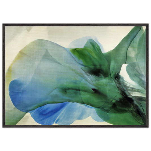 Phenomena Kwan Yin - Paul Jenkins 70x100 cm / 28x40 inches Framed Art Print – Black Wooden Frame