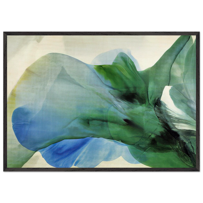 Phenomena Kwan Yin - Paul Jenkins 70x100 cm / 28x40 inches Framed Art Print – Black Wooden Frame