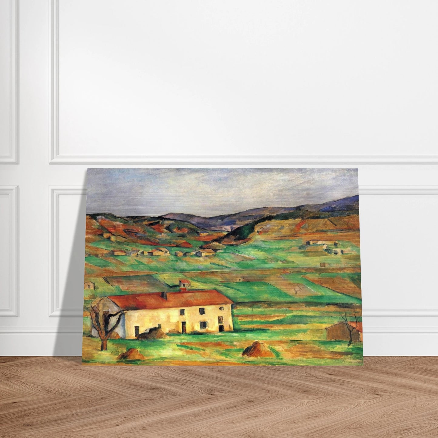 Gardanne - Paul Cézanne Brushed Aluminum Print - 70x100 cm / 28x40 inches | Paul Cézanne Aluminum Print | Paul Cézanne Prints