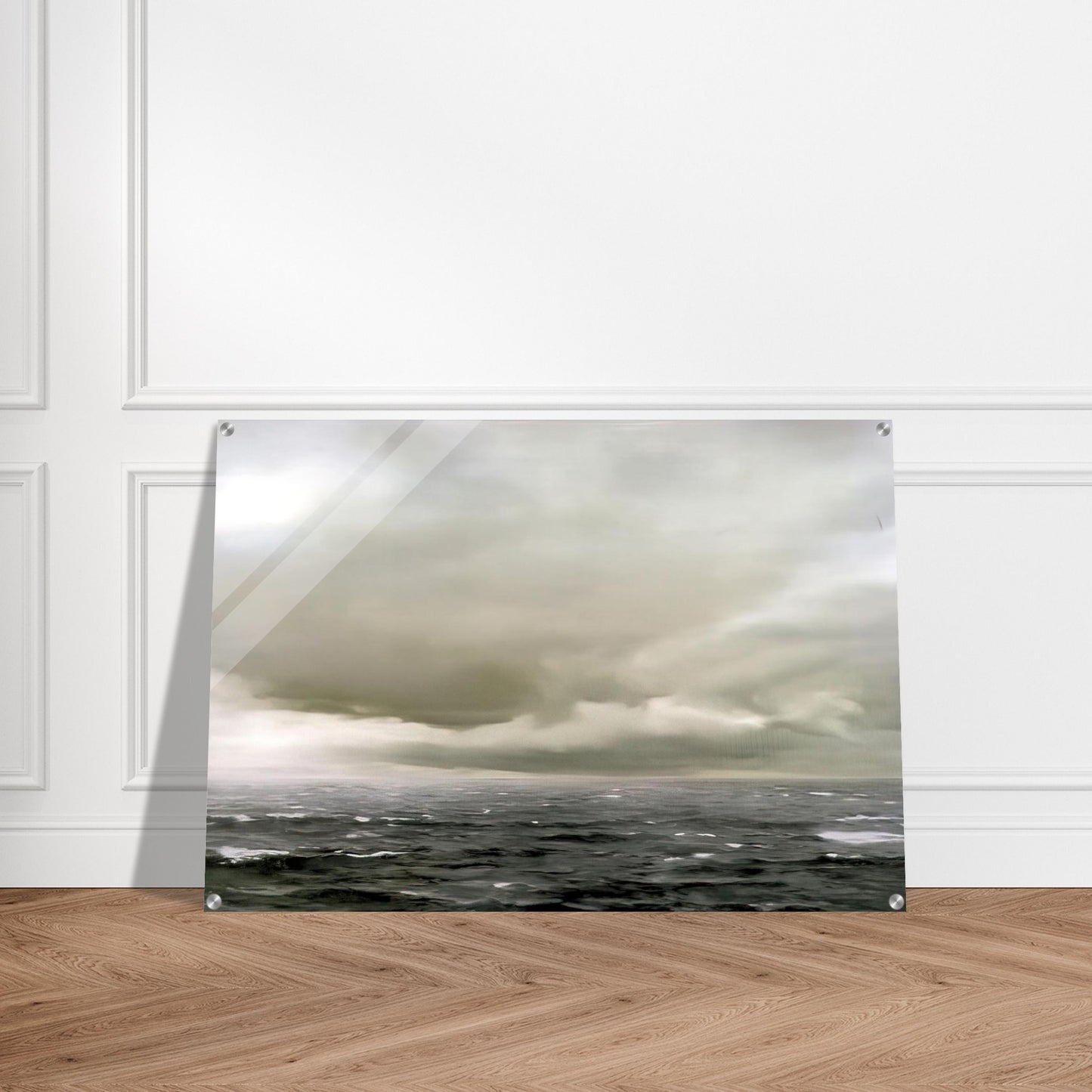 SEASCAPE CLOUDY - Gerhard Richter Acrylic Print - 70x100 cm / 28x40″ inches | Gerhard Richter Wall Art | Gerhard Richter Prints