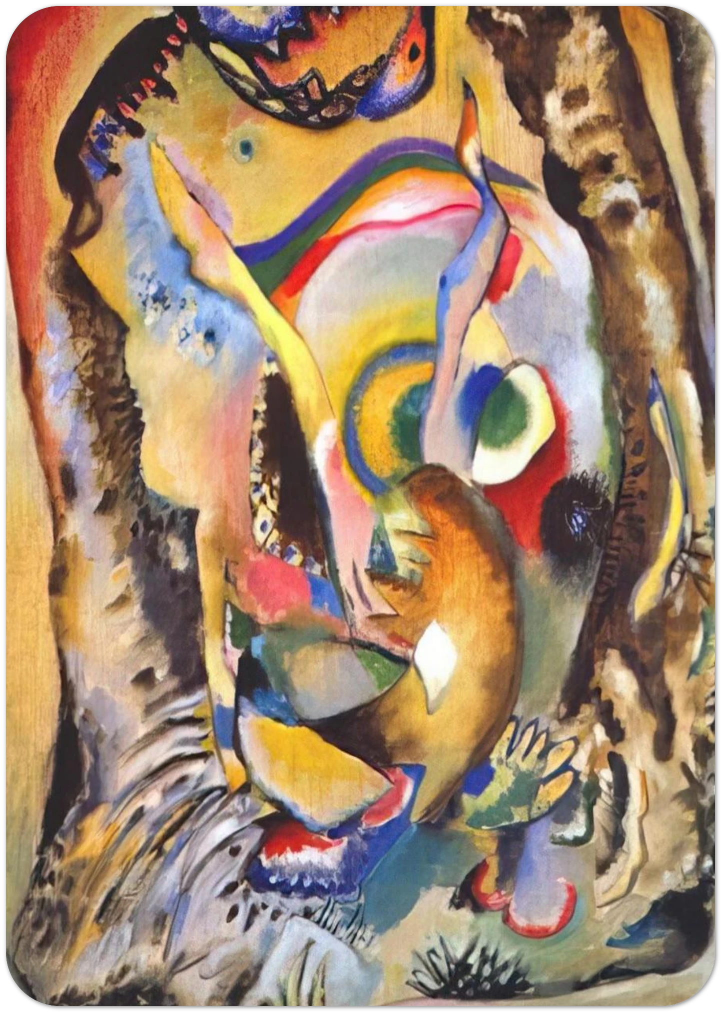 PAINTING ON LIGHT GROUND 1916 By Wassily Kandinsky Pack of 10 Post Cards | Wassily Kandinsky Post Cards | A6 (10.5 x 14.8 cm) - 4.1 x 5.8 inches