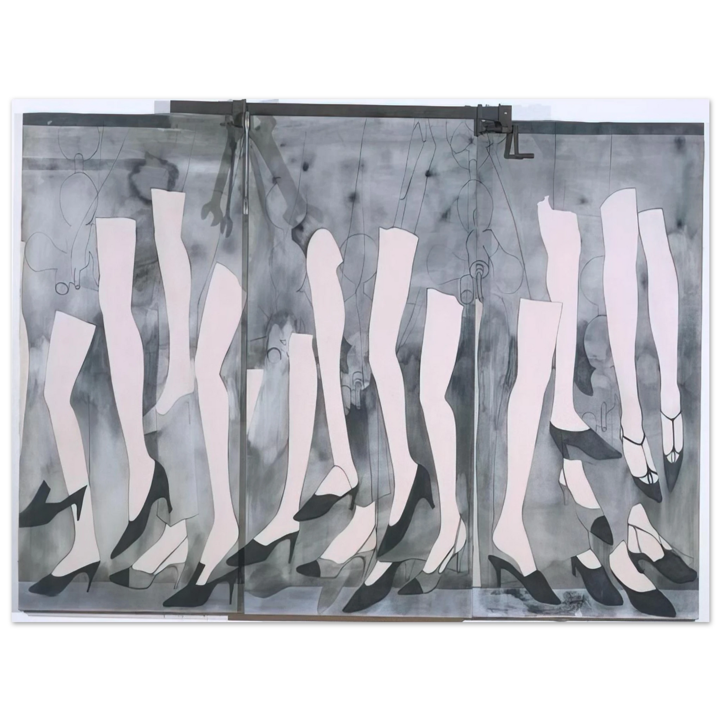 Jim Dine - WALKING DREAM WITH A FOUR FOOT CLAMP 1965  75x100 cm / 30x40inches Fine Art Poster
