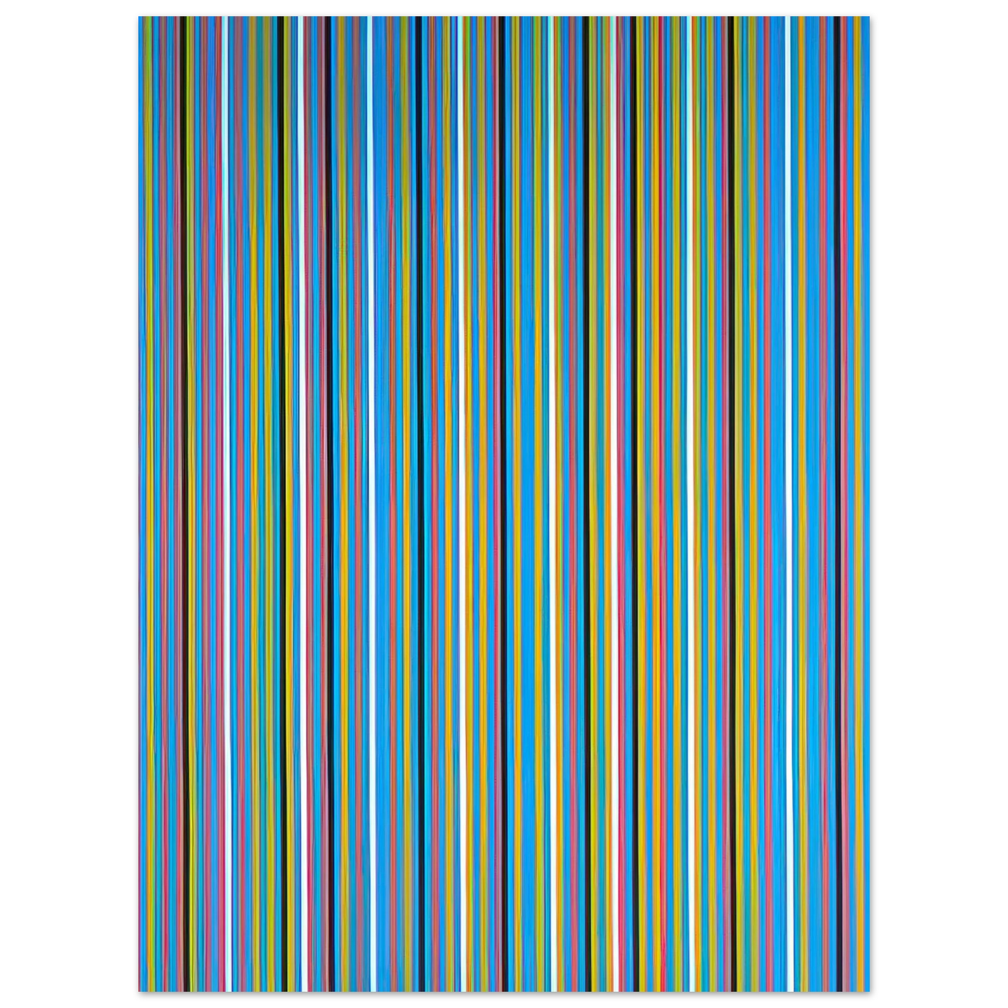 Bridget Riley - ACHEAN 1981  75x100 cm / 30x40inches Fine Art Poster