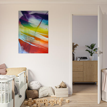 Phenomena Franklin's Kite - 1974 - Paul Jenkins Brushed Aluminum Print - 70x100 cm / 28x40 inches | Paul Jenkins Aluminum Print | Paul Jenkins Prints