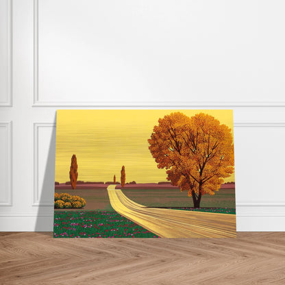 Autumn - Hiroshi Nagai Brushed Aluminum Print - 70x100 cm / 28x40 inches | Hiroshi Nagai Aluminum Print | Hiroshi Nagai Prints