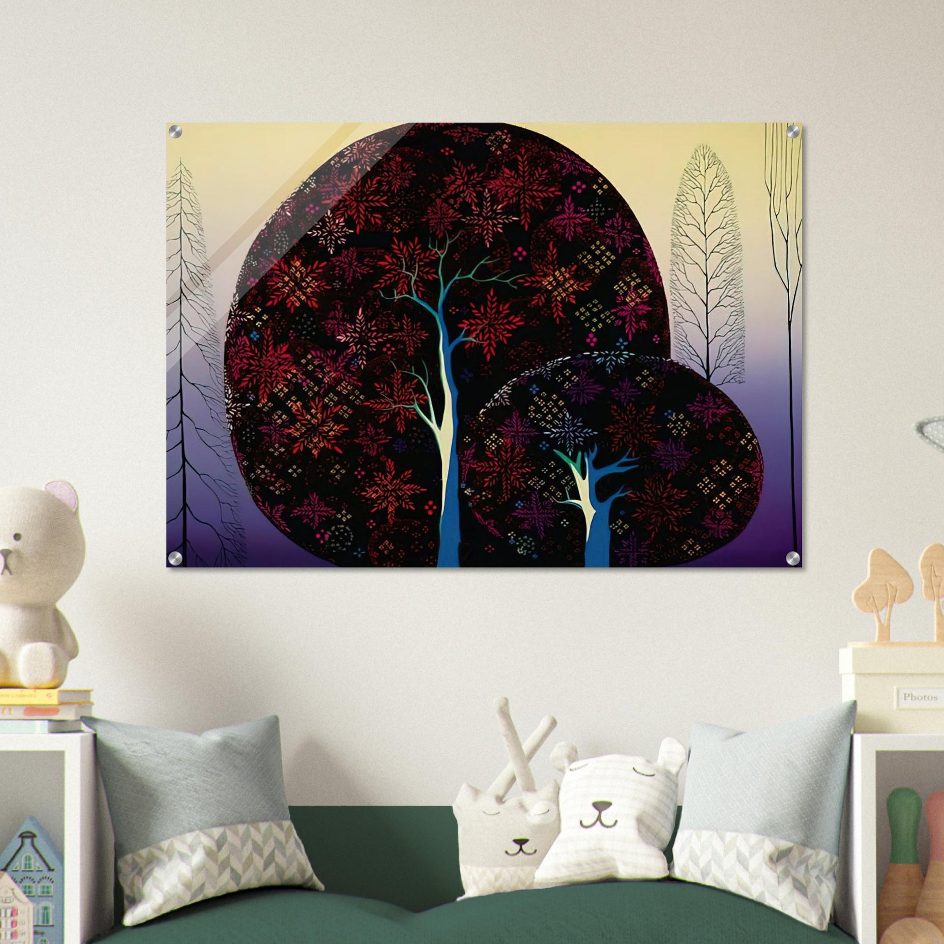 A Tree Poem - Eyvind Earle Acrylic Print - 70x100 cm / 28x40″ inches | Eyvind Earle Wall Art | Eyvind Earle Prints