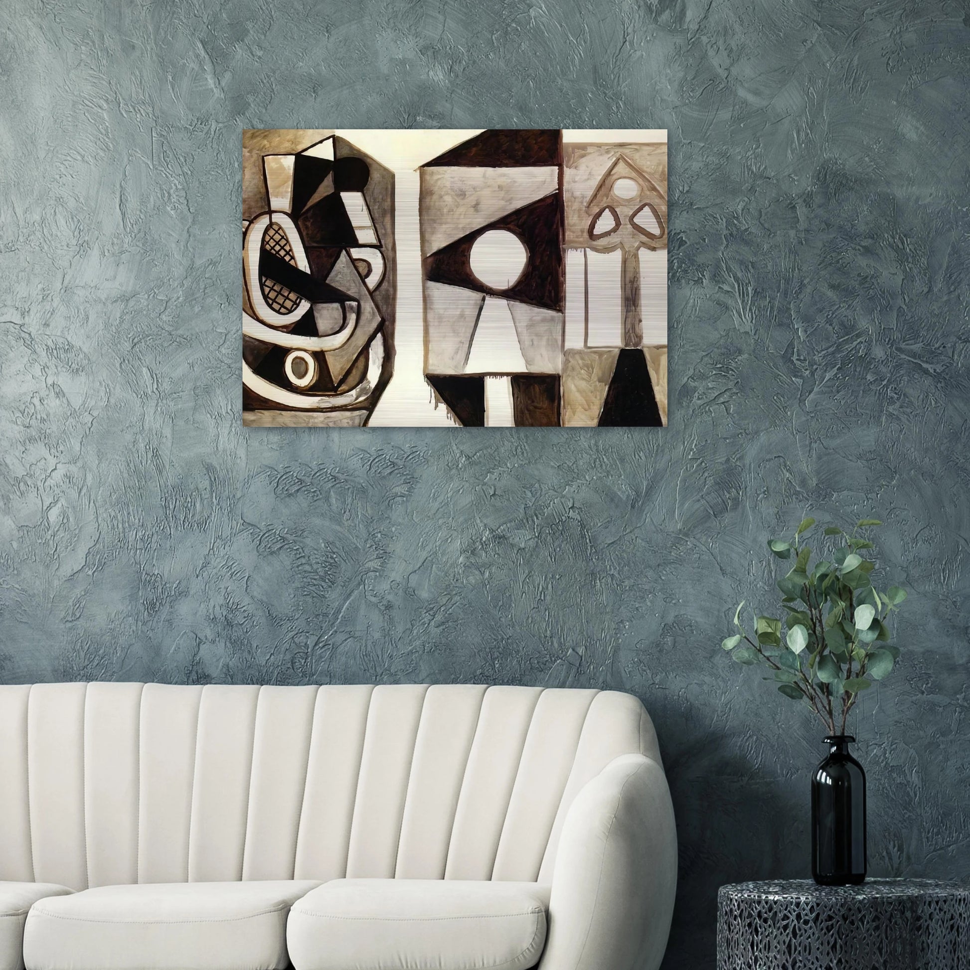 Armchair  California  - Pablo Picasso Brushed Aluminum Print - 70x100 cm / 28x40 inches | Pablo Picasso Aluminum Print | Pablo Picasso Prints